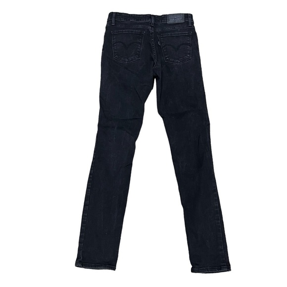 Levi’s Black 711 Distressed Skinny Jeans Size 27 Women’s - Picture 3 of 6